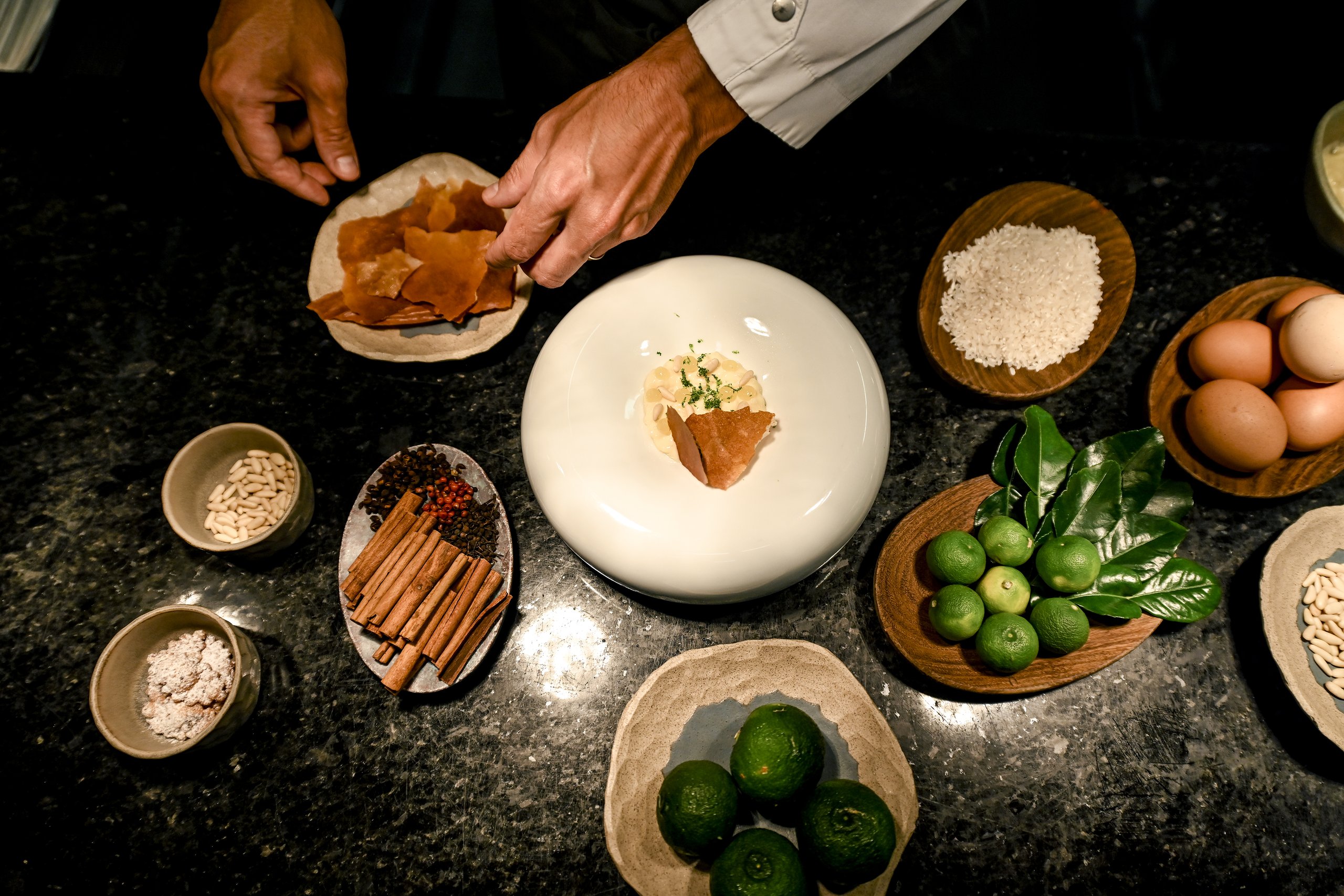 Arroz doce ou de leite — empratamento