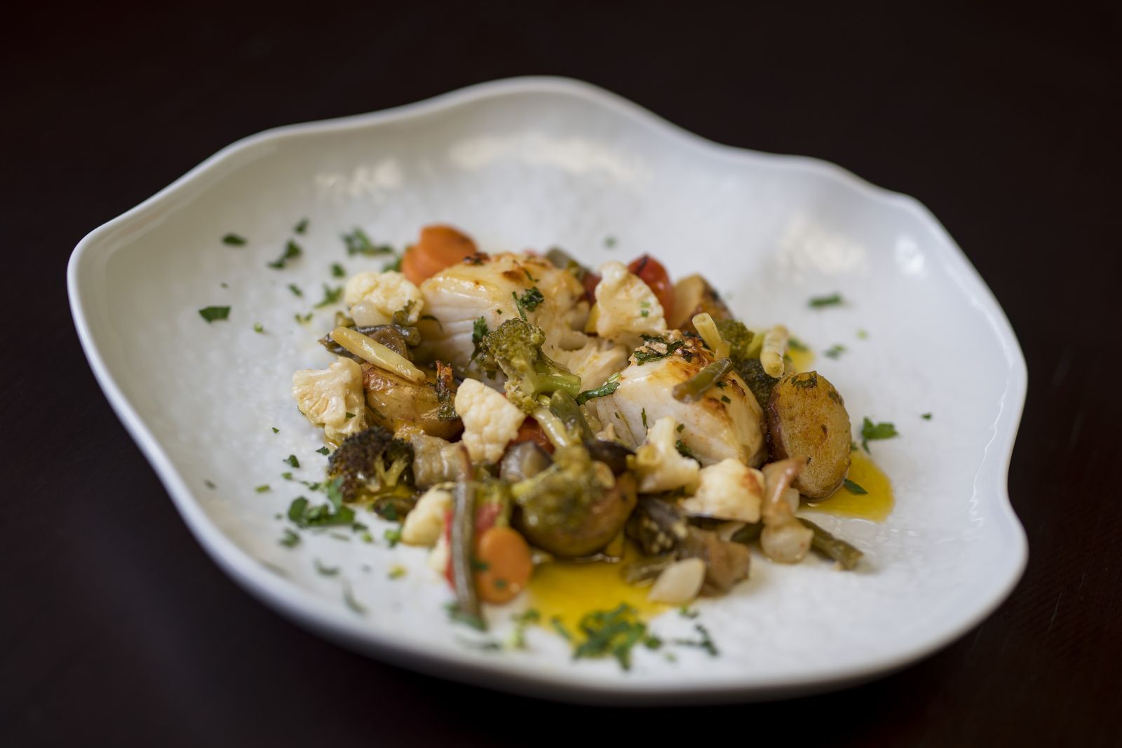 Bacalhau assado no forno