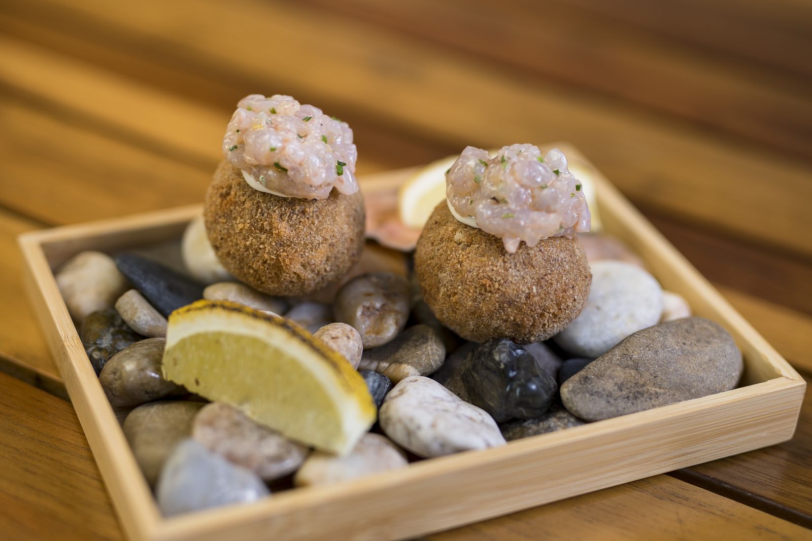 Croquetes de camarão à Lisboeta